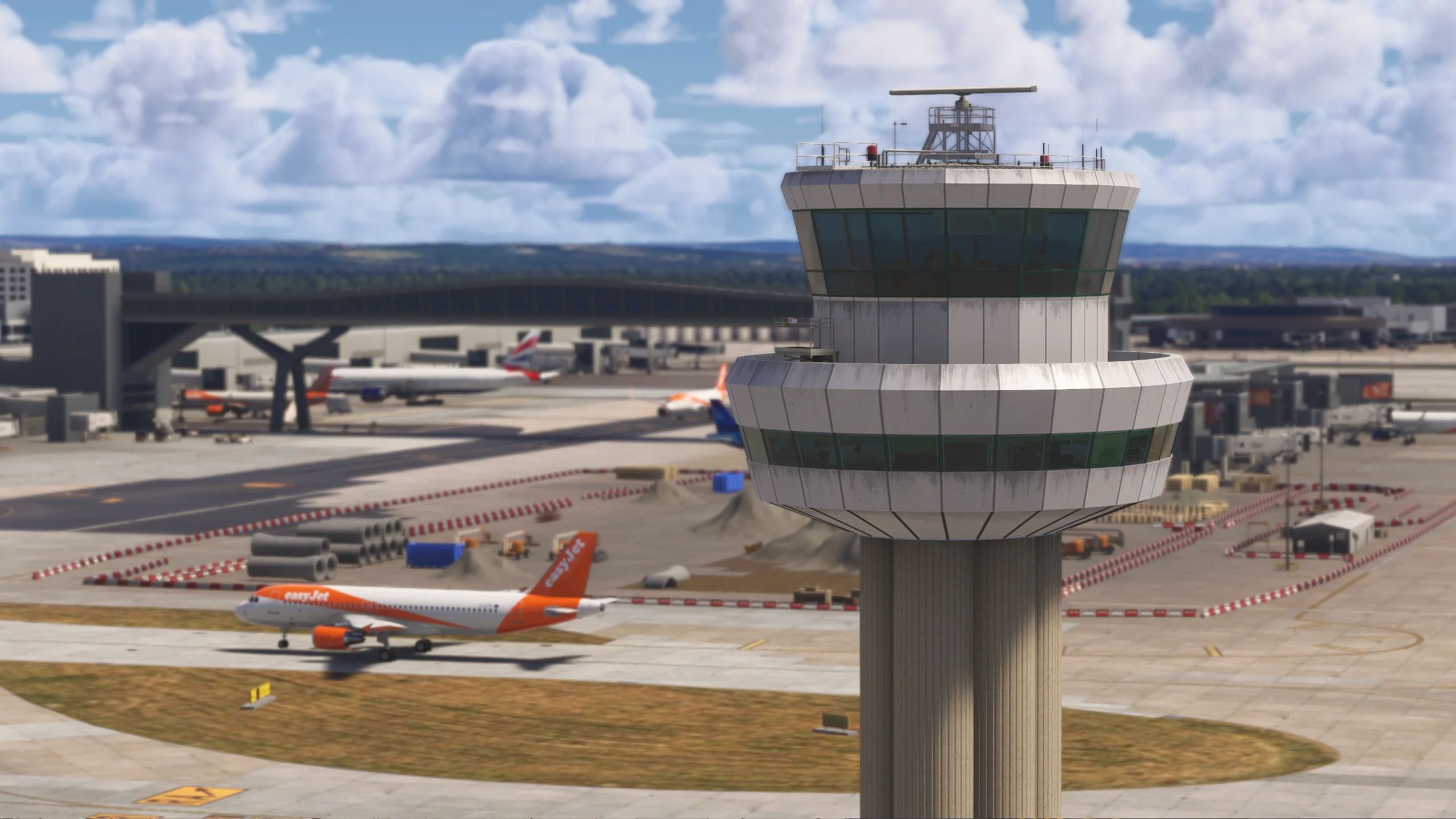 iniBuilds actualiza London Gatwick para MSFS 2024 con nuevas pasarelas y mejoras de rodaje