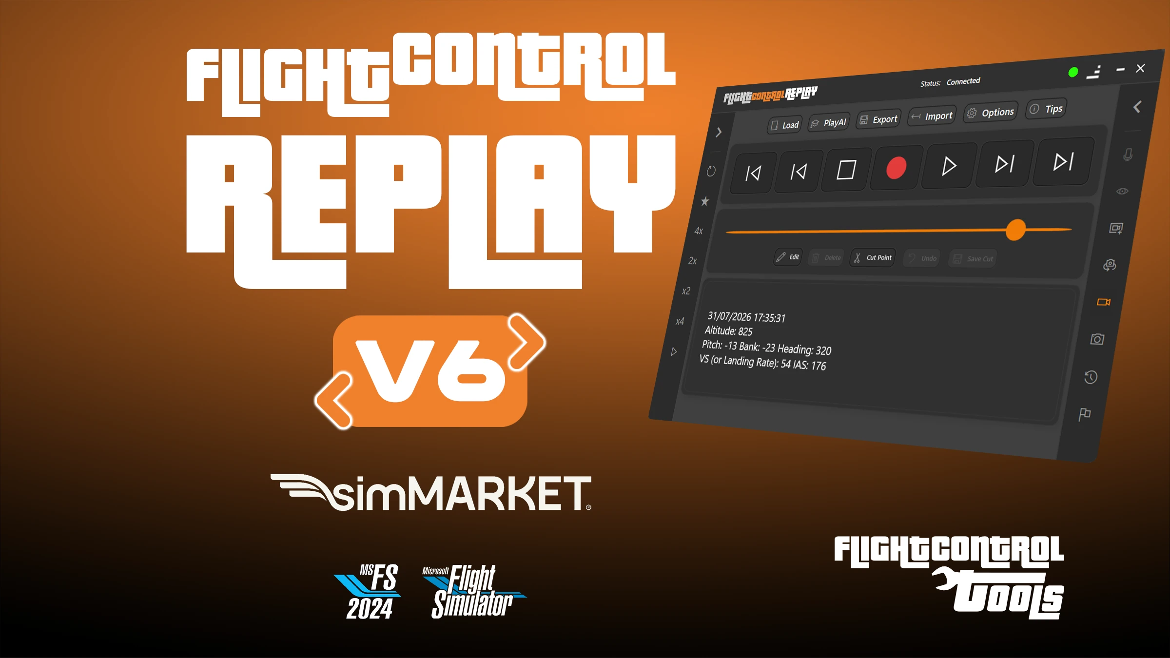 FlightControlReplay 6 llega a MSFS y Prepar3D con nuevo motor y funciones de análisis